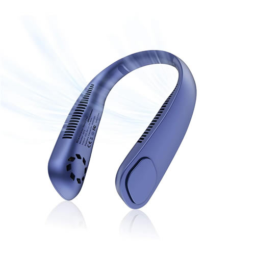 Jeteasy.ie Supercooler Headphone Style Neck Fan Blue Smooth